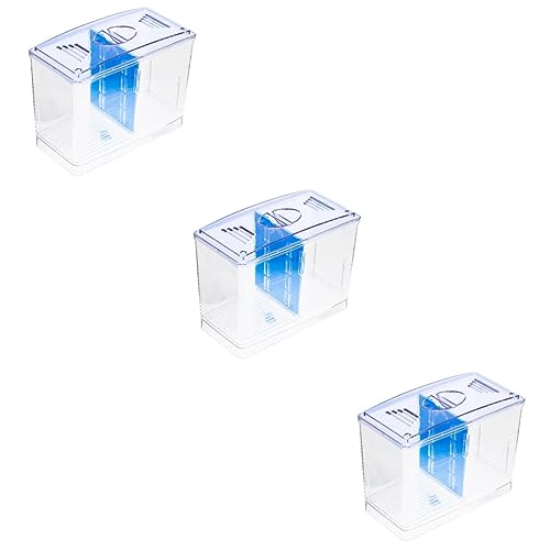 Amosfun 3er-Box Betta Tank Isolationsbox Aquarium Für Betta-Fische Betta-Aquarium Goldfischbecken Fischzuchtbecken Brutkasten Für Fischeier Fisch-isolationsbehälter Aquarium Fischbecken von Amosfun