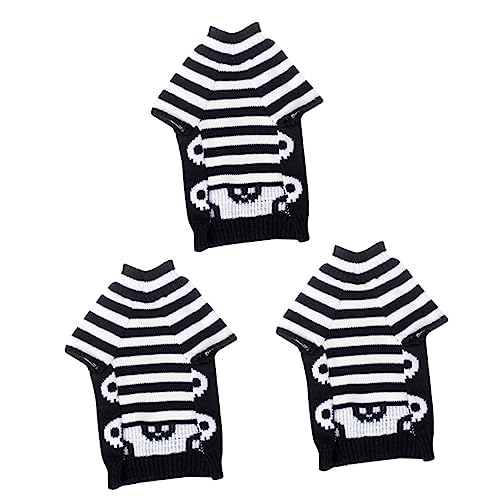 Amosfun 3st Hässlicher Hundepullover Haustier-Pullover Warmer Hundepullover Haustier-Halloween Halloween-welpenpullover Welpen Pullover Süßer Hundepullover Häschen-Hoodie Cosplay Jacke von Amosfun