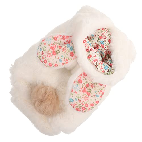 Amosfun 3st Hase Große Ohren Baumwolle Warmer Mantel Weihnachtsdeko Welpenmantel Wintermantel Für Welpen Wintermantel Für Hunde Entzückendes Hundekleid Polyester Der Hund Knopf von Amosfun