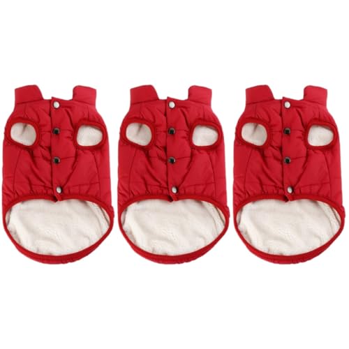 Amosfun Winterkleidung Kleiner Hund Winter Luxus Hundekleidung 3st Mantel Hund Winter Der Hund Kleidung von Amosfun