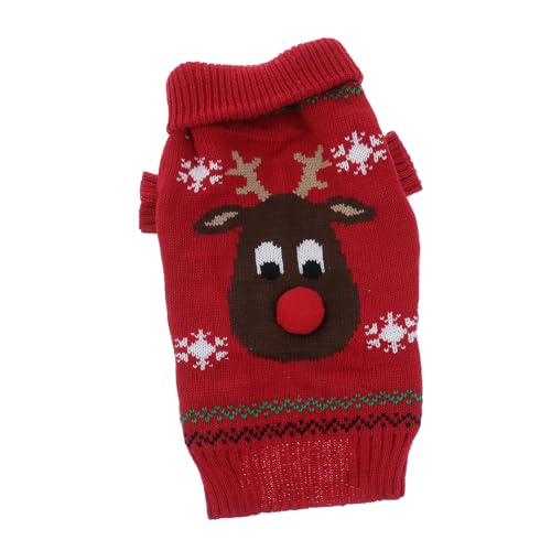 Amosfun 3st Süße Hundegestrickte Kleidung Gestrickter Overall Für Haustiere Kleiner Hundeanzug Hundepullover Weihnachtsfeier Hundekostüm Weihnachtskleidung Für Hunde Der Stoff Hündchen von Amosfun