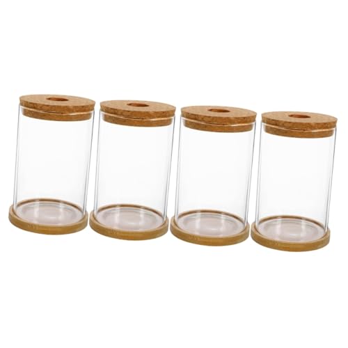 Amosfun 4 Sets Hydrokultur Vase Glas Terrarium Dekorativer Ökosystem Behälter Moos Terrarium Glas Leere Flasche Mikro Landschaftsbehälter Bambus von Amosfun