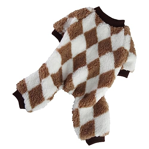 Amosfun 4 Stück Kleidung Für Haustiere Dekorative Welpenkleidung Flanell-Pyjama Katze Winterpullover Hund Winteranzug Hundekostüm Für Den Haushalt Nachthemd Empfindlich Polyester Hündchen von Amosfun