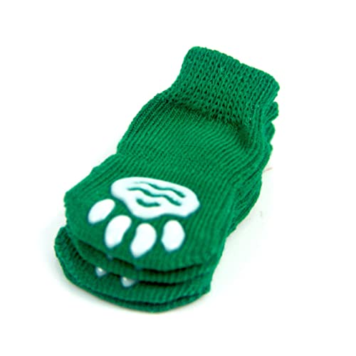 Amosfun 4 Stück Sockenschuhe Hundesocken rutschfest Haussocken Für Haustiere Haustier Socken Wintersocken Für Haustiere Weihnachtliche Warme Socken Warme Socken Für Haustier Pfote Schutz von Amosfun