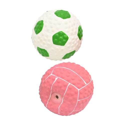 Amosfun 4 Stück Spielzeugball Ball Spielen quietschende spielzeuge für Hunde Kauspielzeug interaktives Spielzeug Laufendes Krabbenhundespielzeug Puzzle-Spielzeug lustige quietschende Bälle von Amosfun