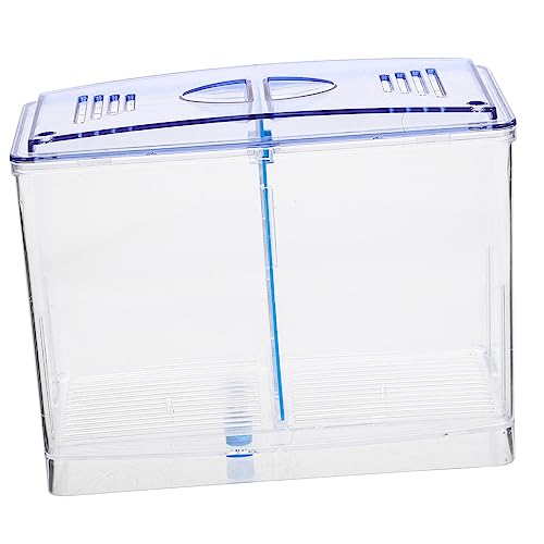 Amosfun 4er-Box Betta Tank Isolationsbox Betta-Aquarium Aquarium Für Betta-Fische Fischzuchtbecken Für Den Haushalt Brutkasten Für Fischeier Guppys Zuchtbecken Fisch-isolationsbehälter von Amosfun