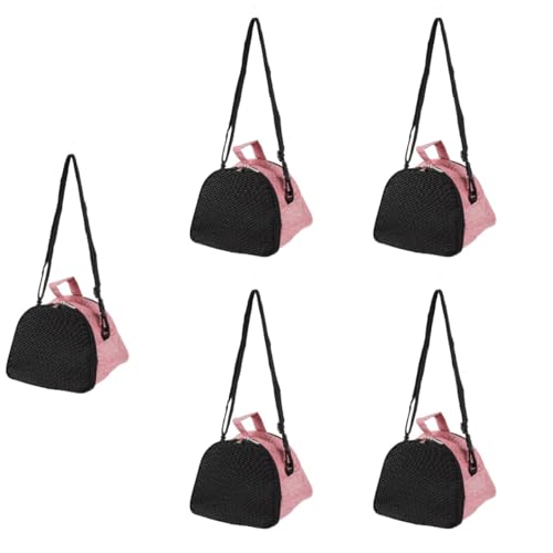 Amosfun 5st Hamster Aus Tasche Vogelträger Reisekäfig Tragetasche Für Frettchen Vogeltragerucksack Tragetaschen Für Ratten Hamster Ausgehende Taschen Oxford-Stoff Tier Reisen Eine Schulter von Amosfun