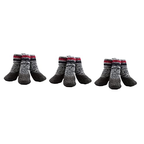 Amosfun 6 Paare rutschfeste Hundesocken Welpenschuhe Für Kleine Hunde Anti-rutsch-socken Für Haustiere Hundesocken Für Kleine Mittelgroße Hunde Socken Mit Sohlen Kurze Stiefel Hündchen von Amosfun