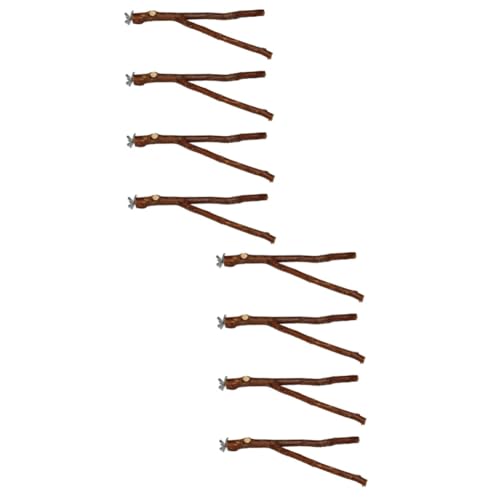 Amosfun 8 STK Vogelständer Stick Stand Bar Segelzubehör Vogelstange Für Käfig Papageienständer Aus Naturholz Vogelbarschständer Holzpapagei Vogelspielständer Spielzeug Sport Stativ Hölzern von Amosfun