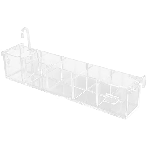 Amosfun Aquarium-Filtrationsbox Aquarium-Top-Filterbox 5 Fächer Aquarium-Reinigungsbox Fischzuchtbox Reinigung Tropffilterbox Für Garnelen Guppys Clownfische von Amosfun