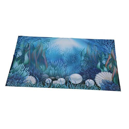 Amosfun Aquarium Hintergrundpapier Unterwasser deko Aquarium Poster botanisches Plakat Aquarium-Hintergrundaufkleber Pflanzenposter 3D-Tapete hochauflösender Tankaufkleber Fischbecken Bild von Amosfun