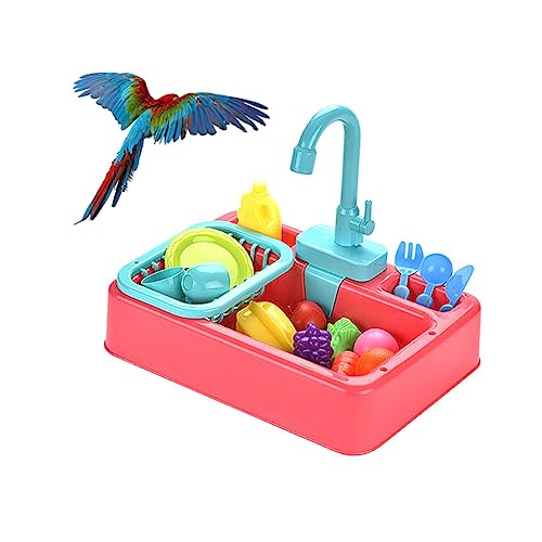 Amosfun Automatische Badebox Von Parrot Zubehör Für Vogelkäfige Vogelspielzeug Für Sittiche Sittichspielzeug Für Den Käfig Badezubehör Vogeltränke Für Käfig Wellensittich Papageienkäfig von Amosfun