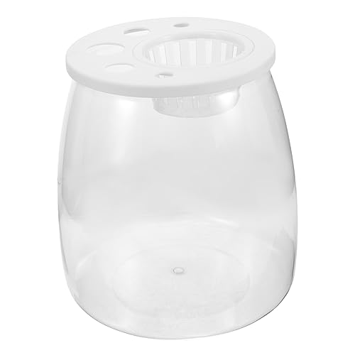 Amosfun Fischschale Klein Schreibtisch Aquarium Terrarium Vase Goldfischglas Kugel Glasvase Aquarium-Desktop Pflanzenterrarium Aus Glas Klarer Büro Plastik Leicht Kleines Fischbecken von Amosfun