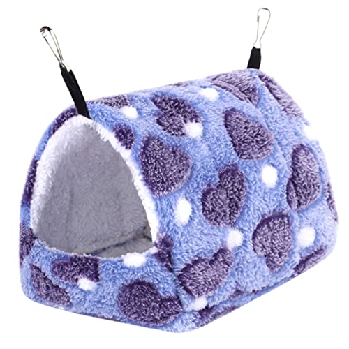 Amosfun Hängematte für Hamster Wandmontiertes Haustierbett Baumwollhängematte Tier Hamster hängematte Hamster häuschen Winterschlafsack Chinchilla-Zubehör Meerschweinchenbett von Amosfun