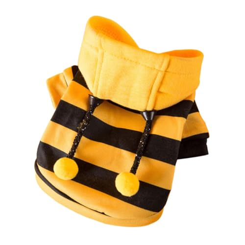 Amosfun Haustier-Pullover Tier kostüm tierkostüm winterlicher hundeoverall Weihnachtshundekostüm Modekleidung Frühlingsoutfit entzückende hundekleidung Haustierzubehör Streifen Kleider von Amosfun