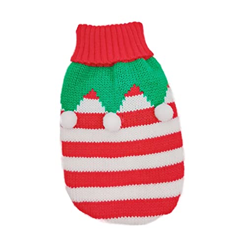 Amosfun Haustier-Weihnachtspullover Winterkleidung Hundeurlaubspullover Weihnachtsbaum-hundehemd Hunde Weihnachtskostüme Halloween Sant Kitten Kostüm Haustier Hund Baumwolle Weihnachten von Amosfun