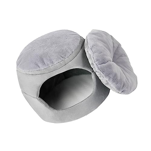 Amosfun Haustierbett Katze Kätzchen Warmer Schläfer Katzenkuschel Winter katzenhöhle pet Bed hundesofa Zusammenklappbarer Baumwollnest für Haustiere Katzennest faltbar Zelt von Amosfun