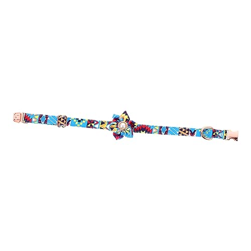 Amosfun Haustierhalsband Hundehalsband Mit Blumenmuster Abbrechbarer Kragen Sommer Hundehalsband Blumenhalsband Für Katzen Katzenhalsband Nylon ädchen Strasssteine Blumendekoration von Amosfun