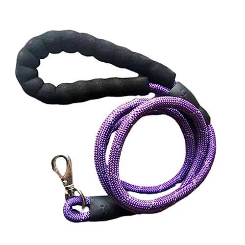 Amosfun Haustierleine Trainingsleine Für Haustiere Laufgürtel Für Hunde Leine Für Große Hunde Outdoor-Hund Trainingsleine Für Hunde Kordelzug Violett Kleiner Hund von Amosfun