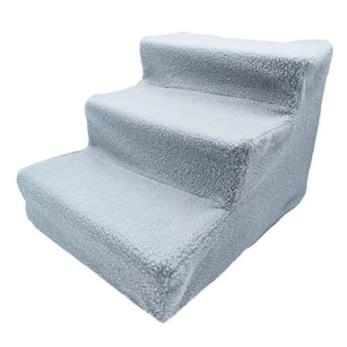 Amosfun Haustiertreppe Klappsofa Welpenleiter petg ausziehbares Sofa Liegen Spielzeug Katzenbett Sofa Treppe Hund treppe steigen rutschfest Hündchen GEH ins Bett und aus dem Bett Plastik von Amosfun