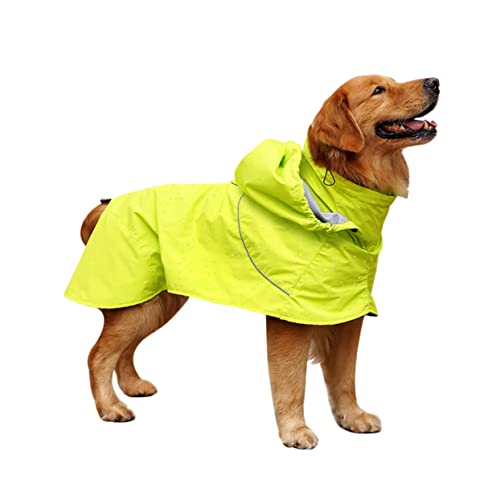 Amosfun Hund Regen Slicker Wasserdichter Hundereimantel Hunde Regenmantel Regenponcho Für Hunde Hund Regen Poncho Haustier Regenjacke Hoodies Haustier Leichte Regenjacke Kleidung Mit Hut von Amosfun