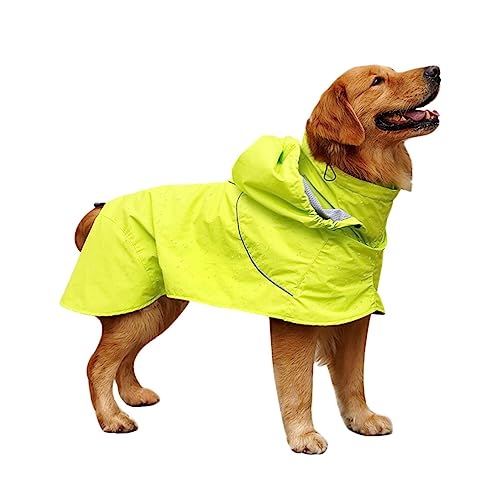 Amosfun Hunde Regenjacke Haustier wasserdichte Kleidung Leichte Regenjacke Für Haustiere Hund Regen Slicker Haustier Regenmanteljacke Hund Regenbekleidung Großer Hund Jacken von Amosfun