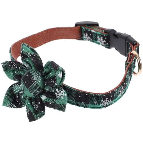 Amosfun Verstellbares Hundehalsband für Haustiere Modisches Sonnenblumen-Design Atmungsaktives Gewebe Hundehalsband für Die Feiertage für Weihnachten Geburtstage Hochzeiten von Amosfun