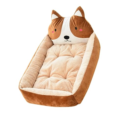 Amosfun 60cm Haustier Bett Cartoon Tier Form Hund Bett Für Katze Hund Schlafen Bett Haustier von Amosfun