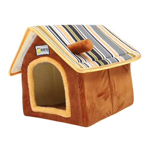 Amosfun Hundesofa Katzenhöhle Haustier Hundebett Schlafbett Für Katzen Haustierzubehör Katzennest Kleine Hundehütte Abnehmbar Welpenhaus von Amosfun