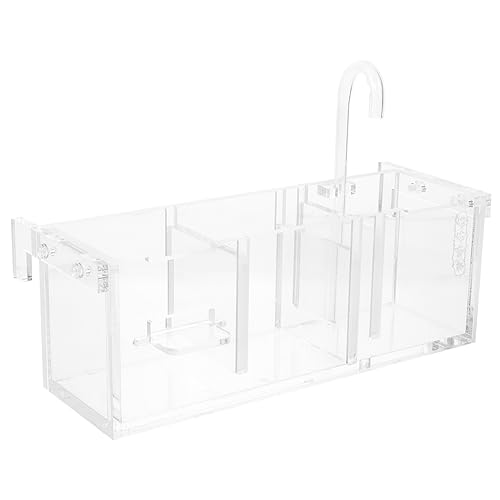 Amosfun Kasten Filter Für Fischbecken Hydroponik-filterbox Filterbox Für Aquarienreiniger Hängende Tropfbox Für Aquarien Umwälzpumpe Für Reptilienbecken Hängende Filterbox Aquarium Acryl von Amosfun