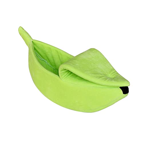 Amosfun Katze Couchbett Bananen Hundebett Couchbett Für Hund Warme Matte Katzenbett Bananenbett Für Hunde Katzencouch Katzennest Warme Hundematte Bananen-hundebett Katzenhaus Haustier von Amosfun