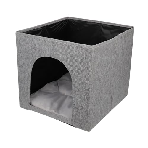 Amosfun Katzenbett für Den Innenbereich Stabile Katzenhöhle Aufbewahrungsbett Nest für Katzen von Amosfun