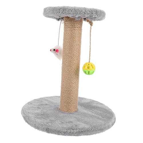 Amosfun Kratzbaum Für Katzen Aus Sisal Katzenkratzturm Katzenkratzer Katzenkrallenbaum Krallenkratzer Für Katzen Wiederverwendbarer Kratzbaum Katzenbedarf Klein Haustier Massivholz von Amosfun