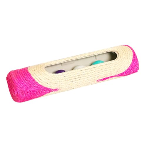 Amosfun Kratzbaum Für Katzen Katzenspielzeugbahn Kratzer Katze Sisal Katzenminze-Spielzeug Katzen-Sound-Scratcher Katze Kauen Katze Kratzt Sportspielzeug Katzenmühle Haustier Katze Plastik von Amosfun