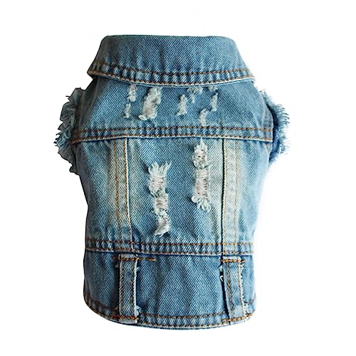 Amosfun Kühlweste Für Hunde Jeans-haustierjacke Für Chihuahua Pudel Welpen Bulldoggen Yorkies Hundebekleidung Zubehör Weste Für Hunde Amosfun Kühlweste Für Hunde Jeans-haustierjacke Für Chihuahua Pudel Welpen Bulldoggen Yorkies Hundebekleidung Zubehör Weste Für Hunde von Amosfun