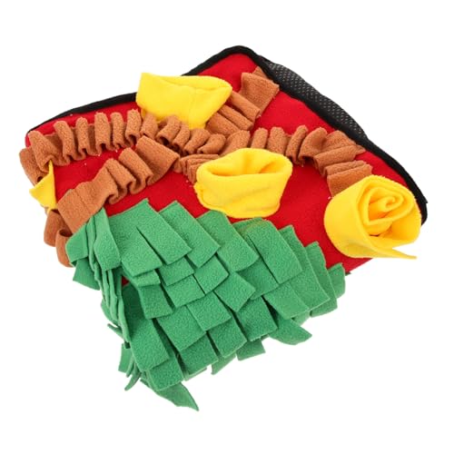 Amosfun Pet Sniffing Pad Futtermatte Für Das Hundetraining Welpenversorgung Futterdecke Trainingsmatte Für Haustiere Langsam Fressender Hundenapf Tiermatte Haushalt Flanell Riechkissen von Amosfun