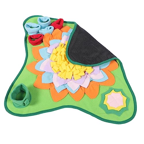 Amosfun Pet Sniffing Pad Schnupftabakdecke Für Welpen Puzzlespielzeug Für Hunde Futterdecke Für Hunde Schnüffelunterlage Für Hunde Leckerlimatte Für Hunde Welpenbedarf Tier Beissen Flanell von Amosfun