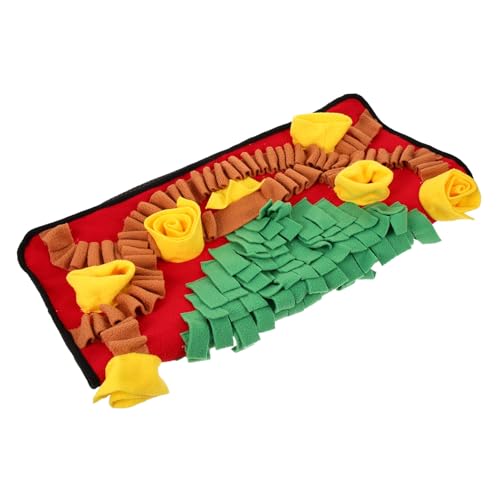 Amosfun Pet Sniffing Pad Weihnachts-schnupftabakmatte Tiermatte Futtermatte Für Welpen Schnüffelmatte Für Katzen Schnüffelmatte Für Hunde Interaktives Feed-Puzzle Decke Flanell Der Hund von Amosfun