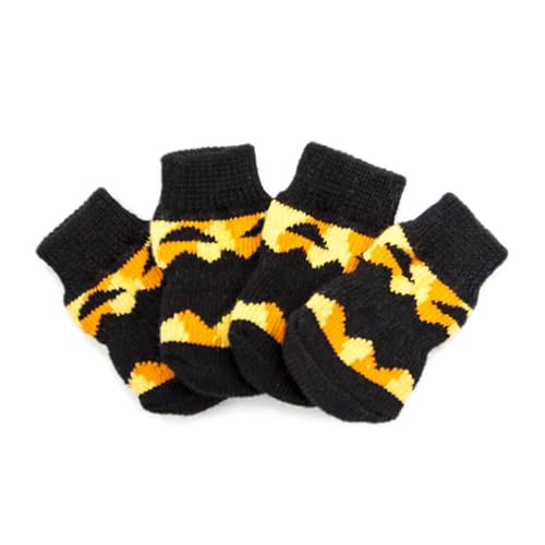 Amosfun Pfotenschützer Für Hunde Hundesocken Zum Lecken Halloween-hundezubehör rutschfeste Gestrickte Hundesocken Hundesocken Hundepfotenschutz Krallenabdeckung Für Katzen Pudel von Amosfun