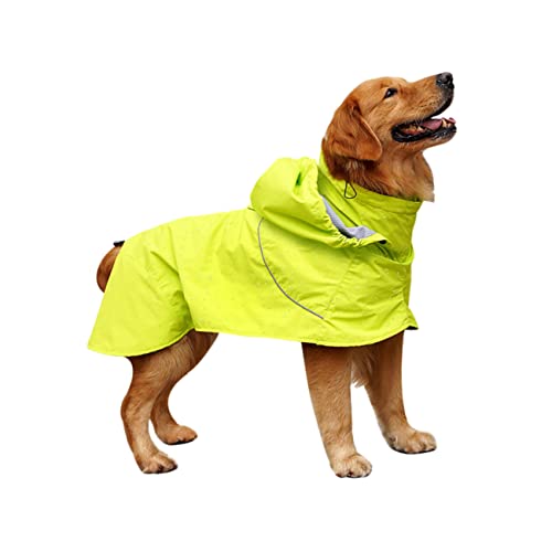 Amosfun Regenmantel Für Haustiere Großer Hunderegenmantel Wasserdichter Poncho Hund Regen Slicker Nylon-hunderegen Regenjacke Für Haustiere Hund Regenmantel Mit Hut von Amosfun