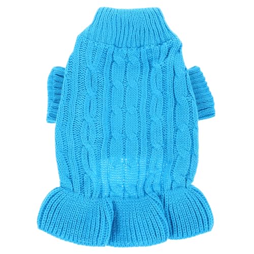 Amosfun Rollkragenpullover Für Hunde Haustierbedarf Bequeme Hundekleidung Welpenweste Katze Weste Haustierweste Dekoweste Für Hunde Verdrehtes Seil Winter Acryl von Amosfun