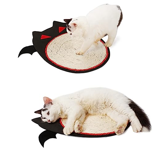 Amosfun Sofa-katzenkratzer Teppichstoff, Katzenkratzer Sisal-kratzunterlage Katzenkratzer Aus Sisal Kratzbrett Für Haustiere Sisal-katzendecke Katzenspielzeug Karton Schlafkissen Halloween von Amosfun