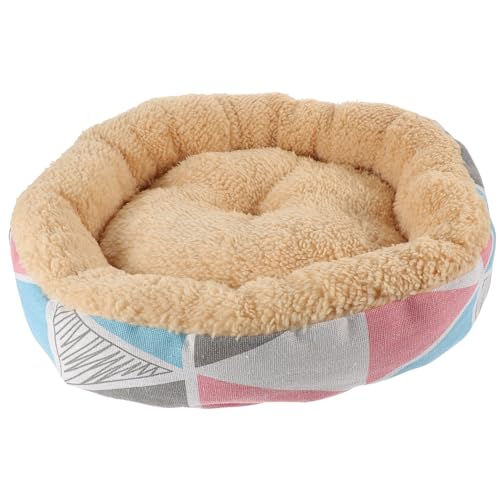 Amosfun Versteckbett für Haustiere beruhigendes Hundebett Indoor-Hundehütte Betten für Hunde Winter Haustiermatte Hundebett liefern Haushalt Katzennest rundes Bett Welpenbett Hündchen von Amosfun