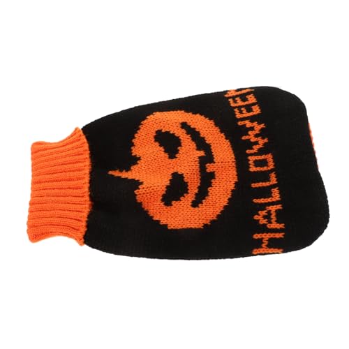 Amosfun Warme Süße Rollkragenpullover Für Hunde Outdoor-haustierkleidung Halloween-haustiertuch Halloween-welpenpullover Hundekürbiskostüm Halloween-hundekleidung Haustierzubehör Hündchen von Amosfun