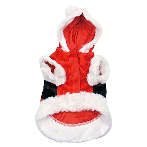 Amosfun Weihnachtskleidung Für Hunde Hundekleidung Hunde-Weihnachts-Outfit Kleidung Für Kleine Hunde Party-hundetuch Hundeweihnachtskleidung Haustierkleidung Mit Hut Verwandlungs-Outfit von Amosfun