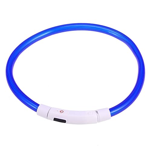 Amosfun leuchtendes hundehalsband hundeleuchthalsbänder Blinkendes Hundehalsband leucht hundehalsband USB Hundehalsband aufladbar Haustierhalsband USB- Haustier Haustierzubehör von Amosfun