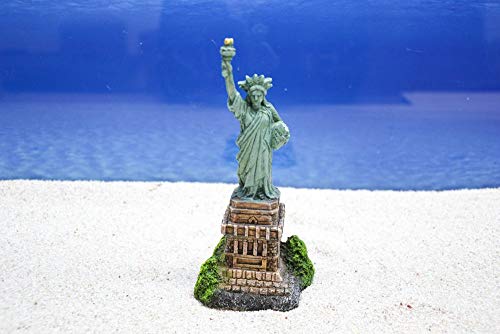 Amtra Freiheitsstatue Aquarium Dekoration Miniatur Dekofigur Aquarien Zubehör Fische Garnelen Terrarium von Amtra Deko