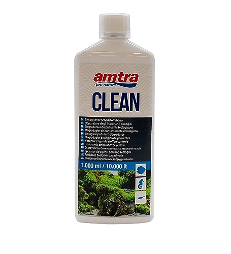 Amtra Clean – natürlicher Aquarium-Wasserreiniger mit Mikroorganismen, die Ammoniak und Nitrite entfernen – reduziert Wasserwechsel – 1000 ml von Croci