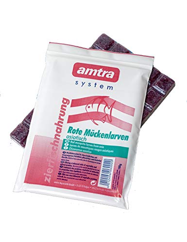 Amtra Frostfutter Rote Mückenlarven Portionstafeln 20x100g (2kg) von Amtra