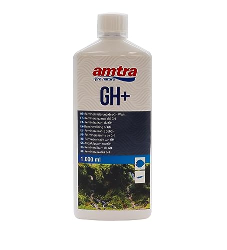 Amtra GH +, Flüssigsalzzusatz zum Auffüllen der Gesamthärte (dGH) von Aquarienwasser, für Süßwasseraquarien, 1000 ml von Amtra